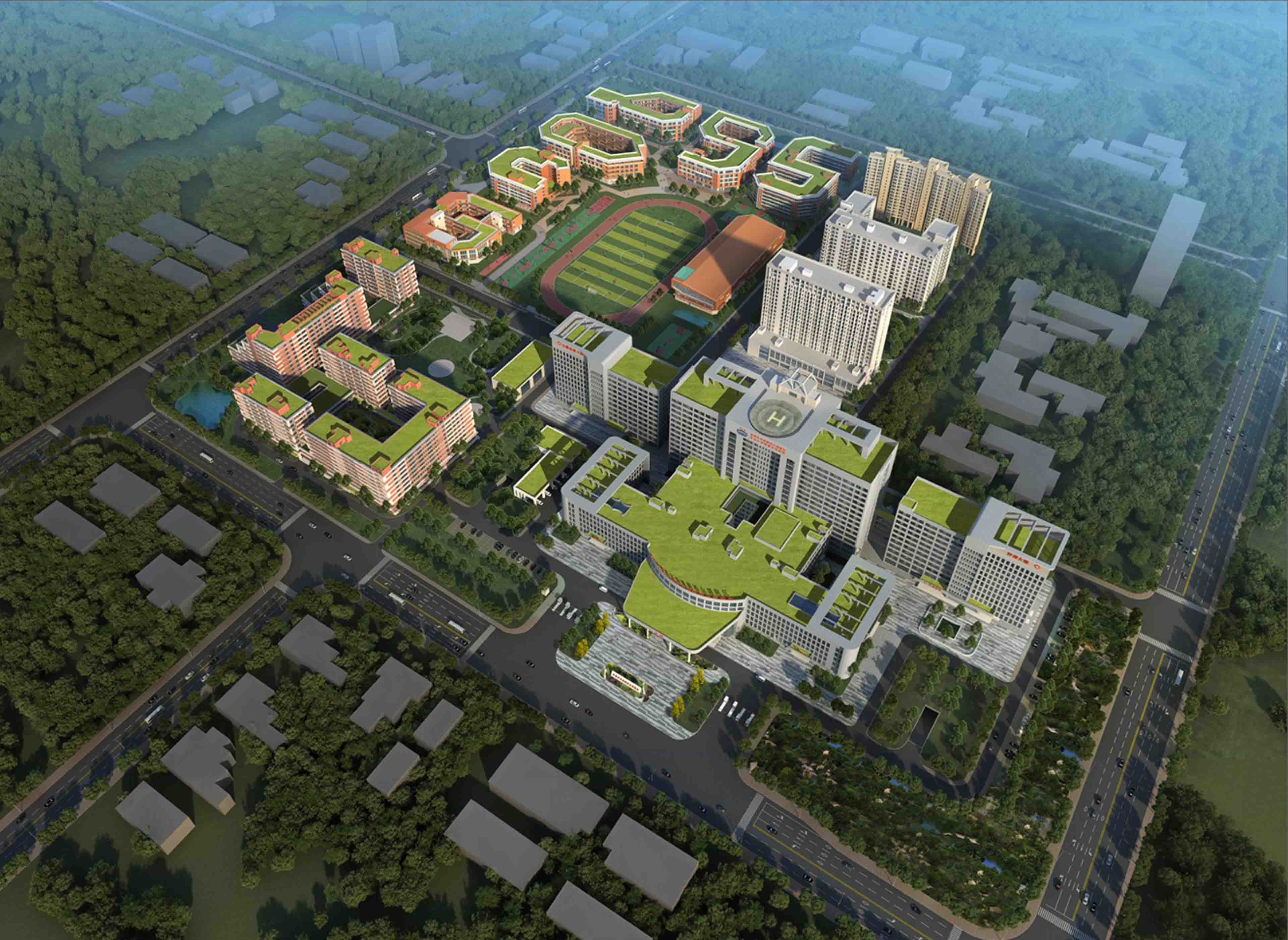 東華松山湖國際醫(yī)院及學(xué)校總體規(guī)劃