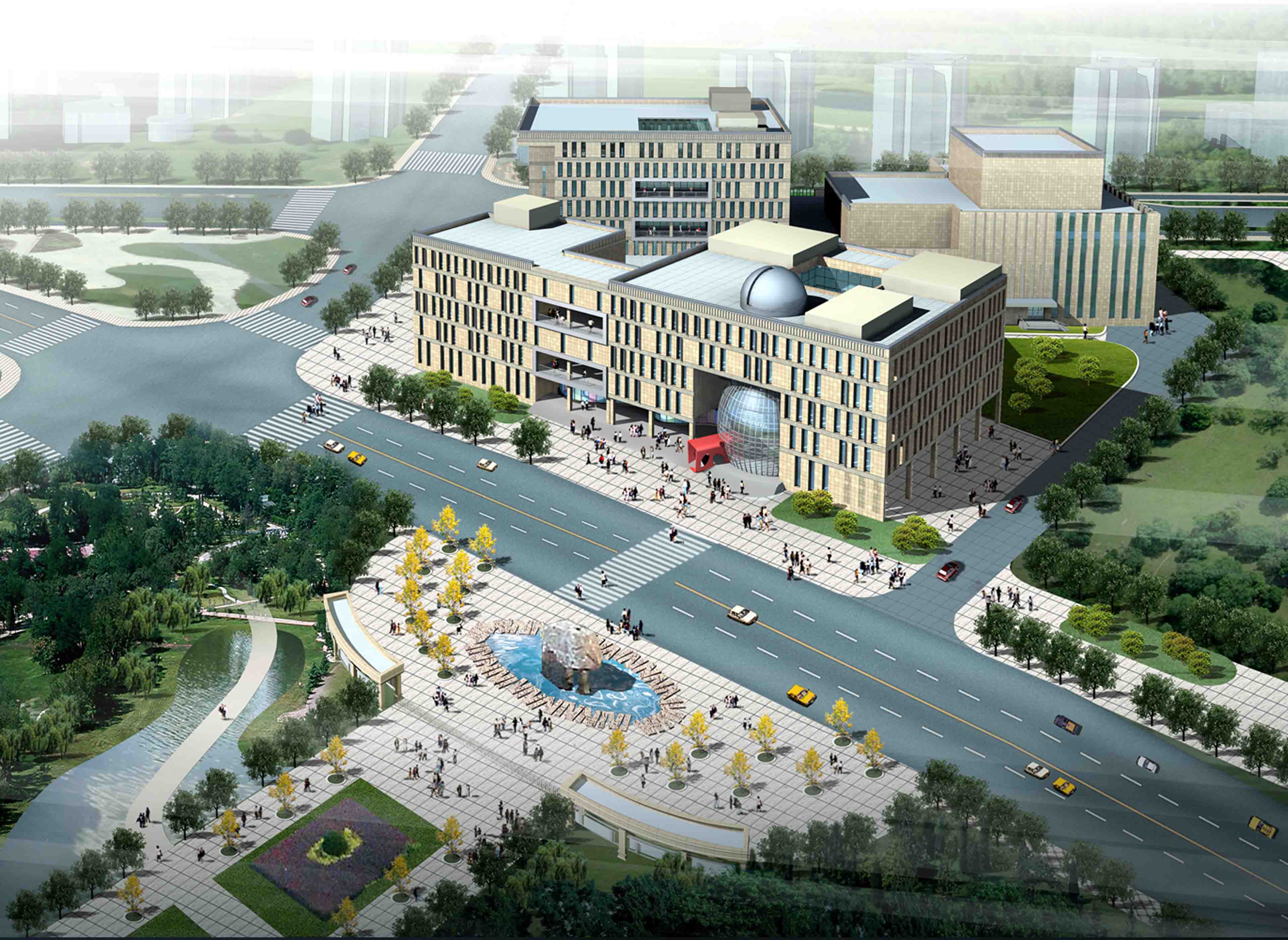 上海閔行區(qū)圖書館、 檔案館、青少年活動中心